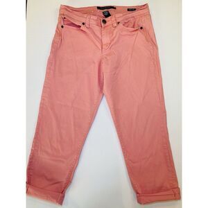 Calvin Klein Women's Pink Denim Skinny Crop Jean Size 10